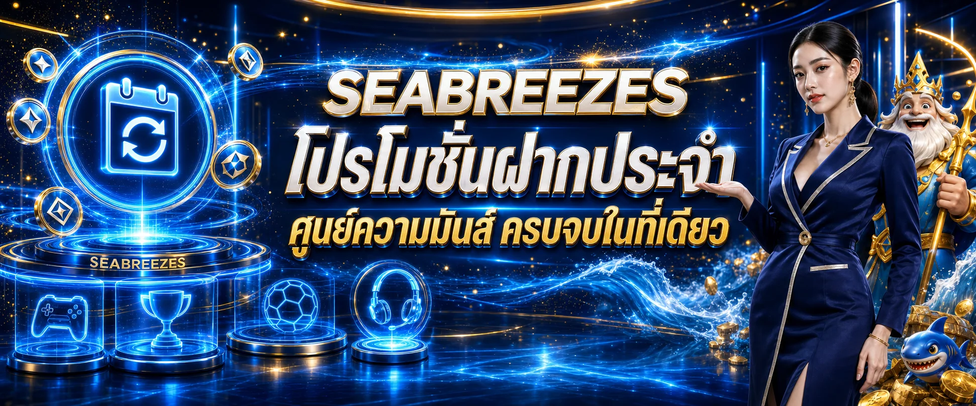 ภาพ SEABREEZES สล็อตและเกมยอดนิยม
